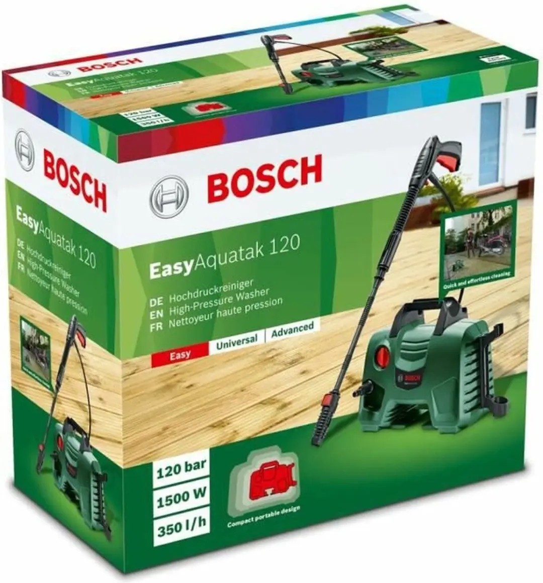 Bosch EasyAquatak 120 Hogedrukreiniger 1500W - afbeelding 5 van 6