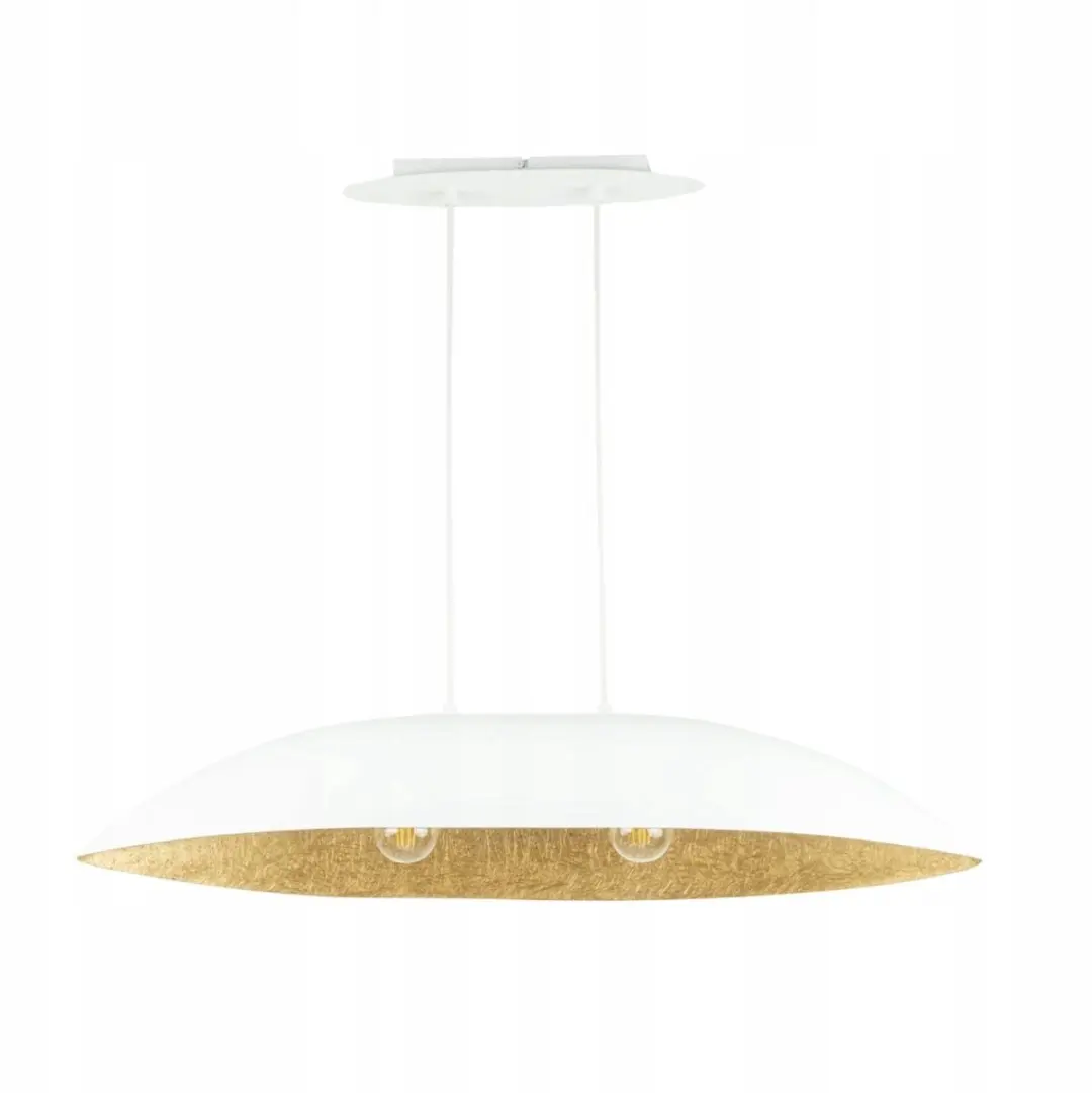 GONDola Hanglamp Wit/Goud Hars 2x E27 Moderne Stijl