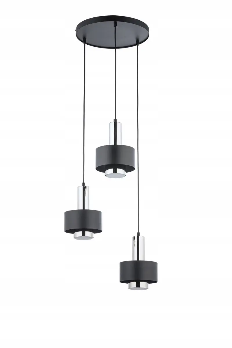 Sigma RIF LUX 3 KOŁO compacte/zilveren plafondhanglamp