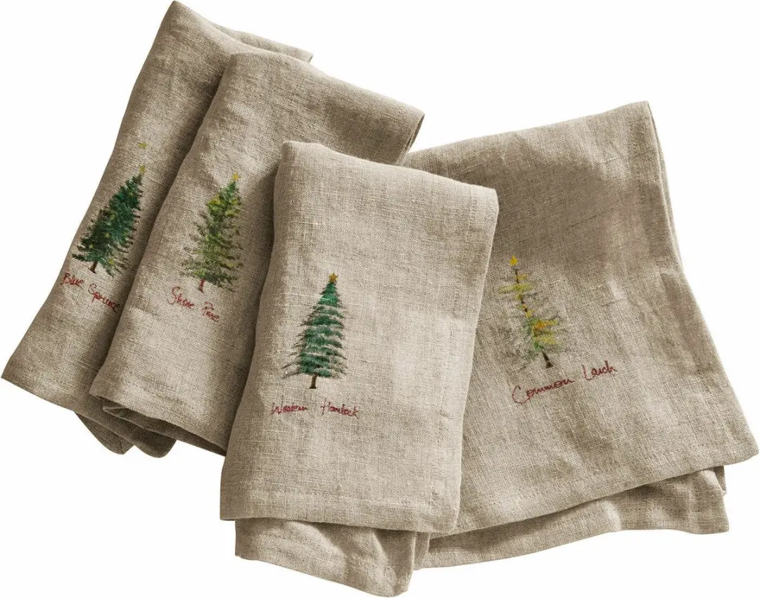 Loberon Servetset 4-delig Jarrier Beige - afbeelding 2 van 2