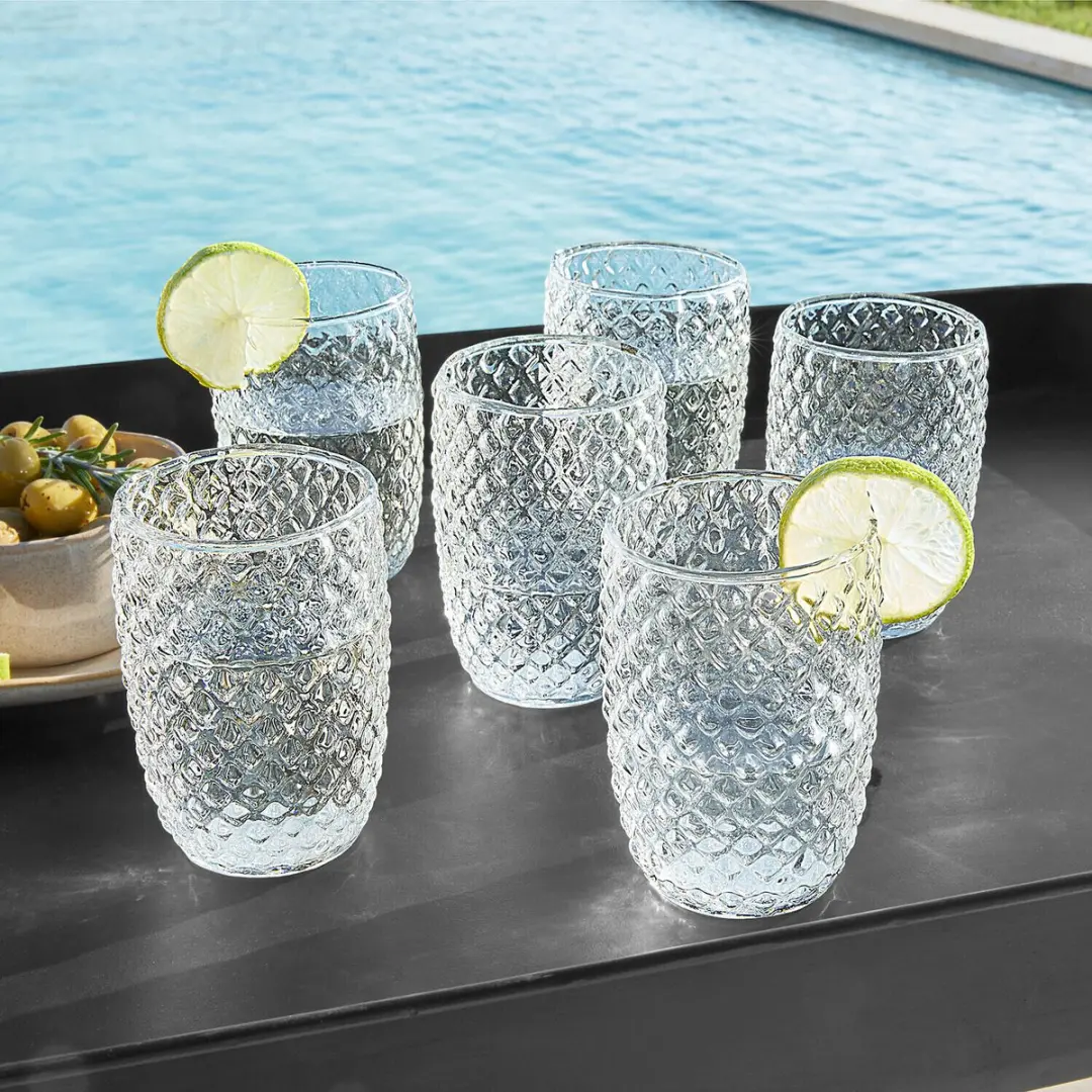 Loberon Ivorias Glas Set - 6 Stuks - Heldere Glazen - afbeelding 4 van 4