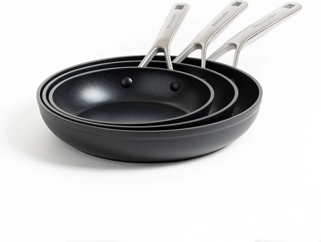 KitchenAid Hard geanodiseerd aluminium koekenpannenset ø20+24+28cm