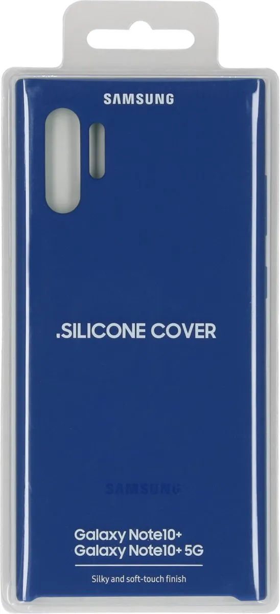 Samsung Galaxy Note 10+ Silicone Hoes - Blauw - afbeelding 6 van 6