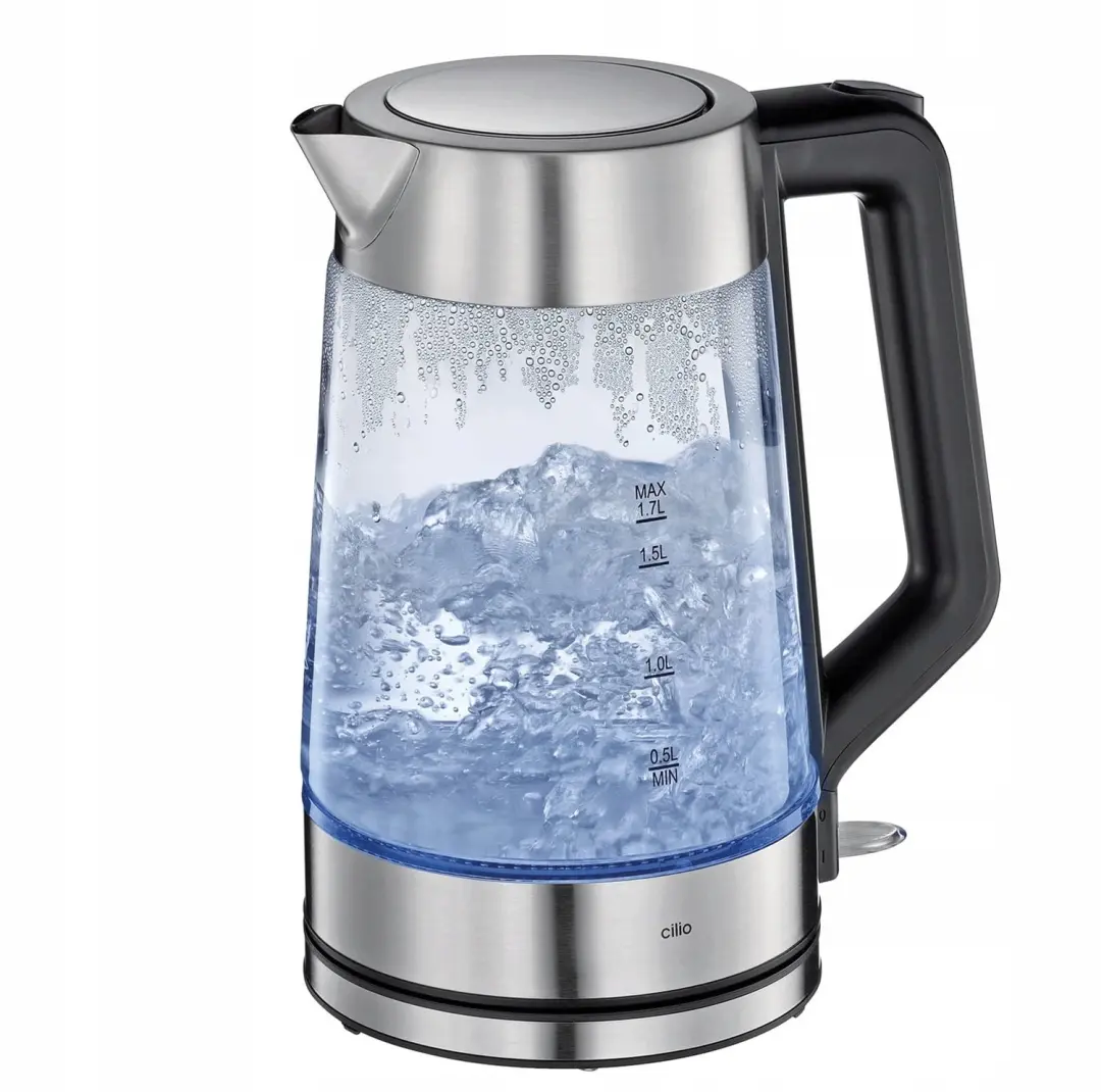Cilio Elektrische Waterkoker 1,7L RVS/Glas
