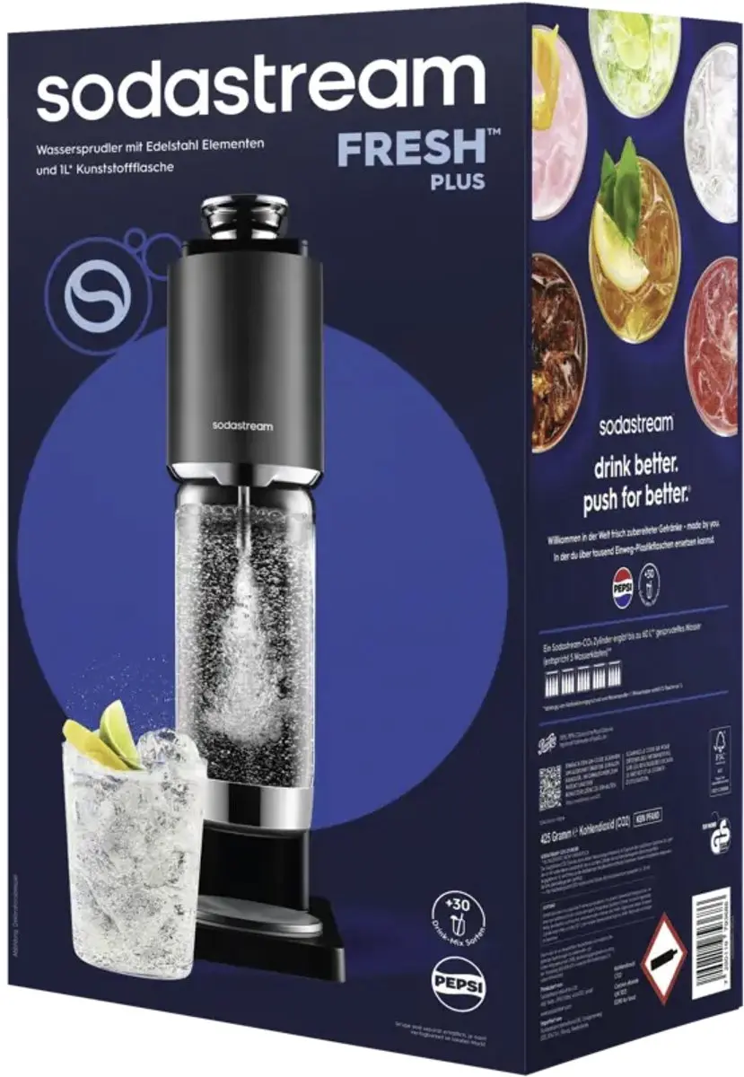 SodaStream Fresh plus 1013811490 Bruiswatermachine - Zwart - afbeelding 4 van 6