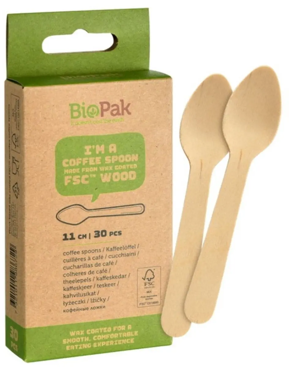 Duni Bio Pack Houten Koffielepels