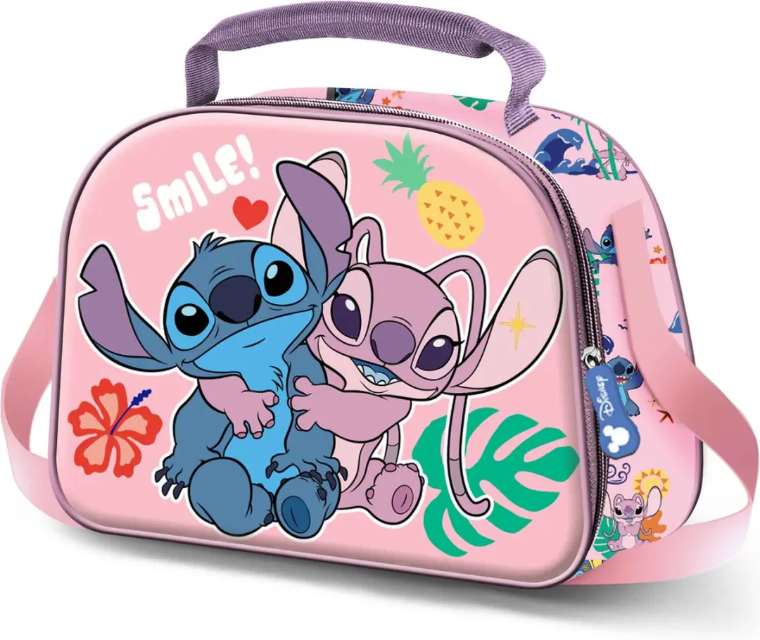 Disney Lilo & Stitch Roze 3D Lunch Tas