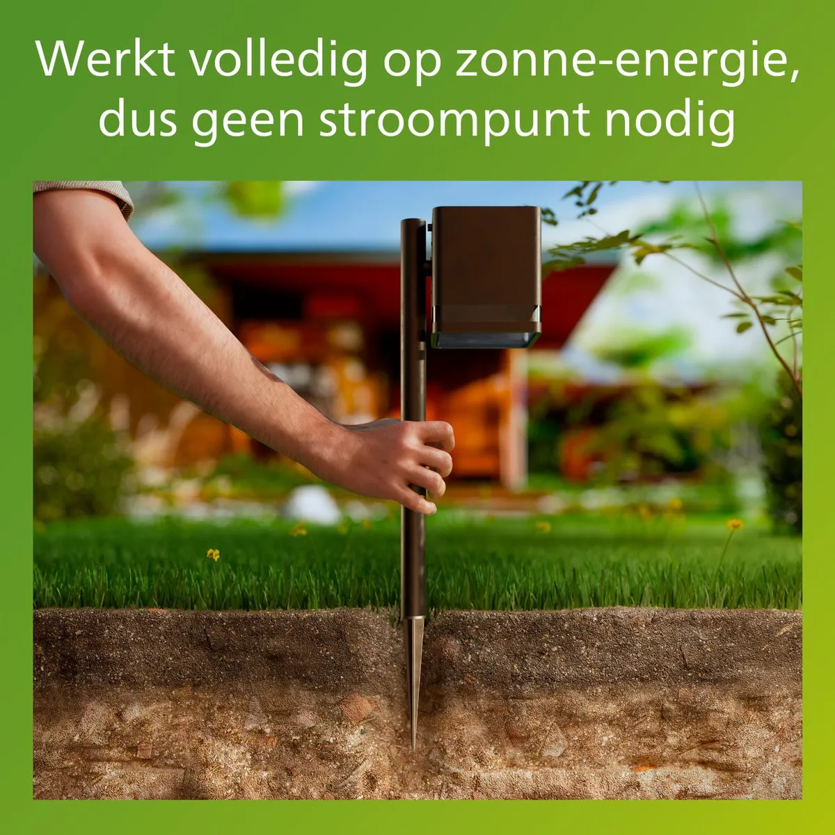 Philips Virona Zonne-Sokkellamp Warm Wit 2700K - Zwart - afbeelding 6 van 6
