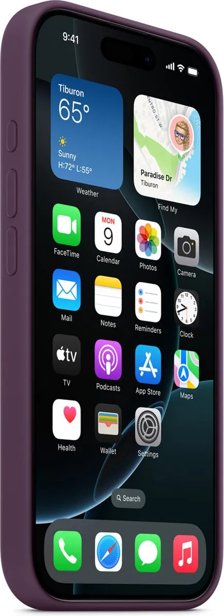 Apple iPhone 16 Pro Silicone Backcover MYYM3ZM/A - Paars