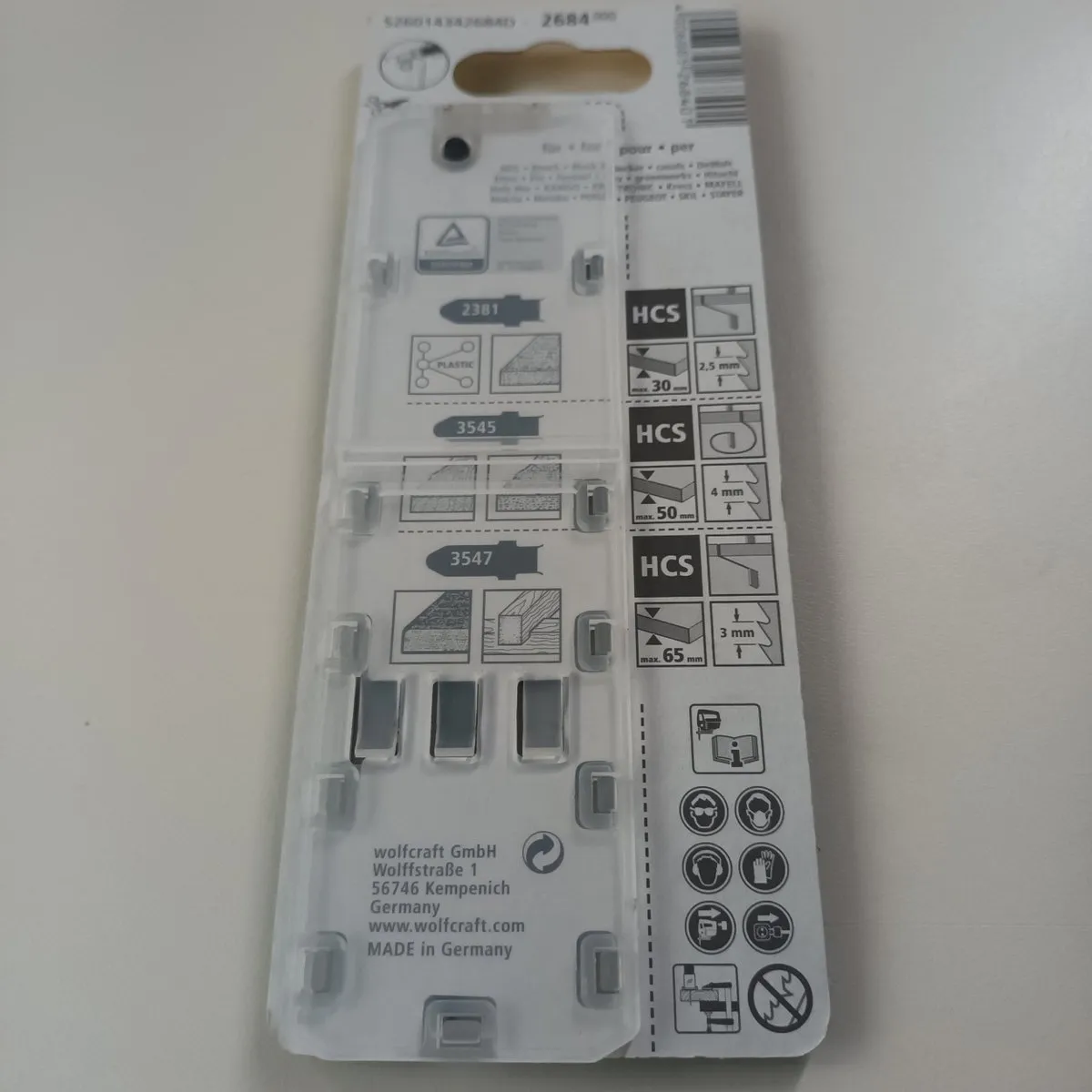 Wolfcraft Projectset Decoupeerzaagbladen T-schacht - 3 Stuks