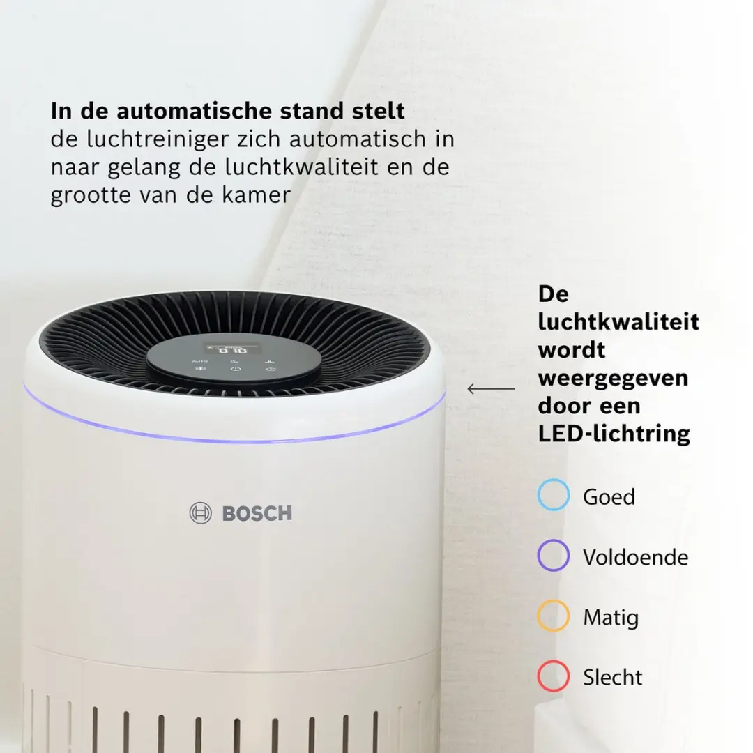 Bosch Air 4000 Luchtreiniger 62 m² - Wit - afbeelding 4 van 6