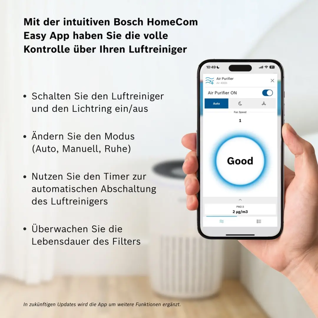 Bosch Air 4000i Luchtzuiveraar - Wit - afbeelding 5 van 6