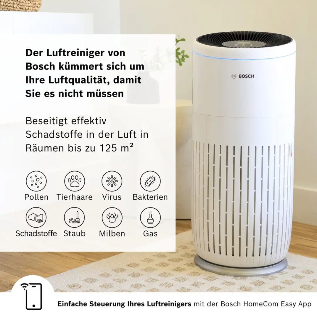 Bosch Air 6000i Luchtzuiveraar 125m² - Wit - afbeelding 4 van 6