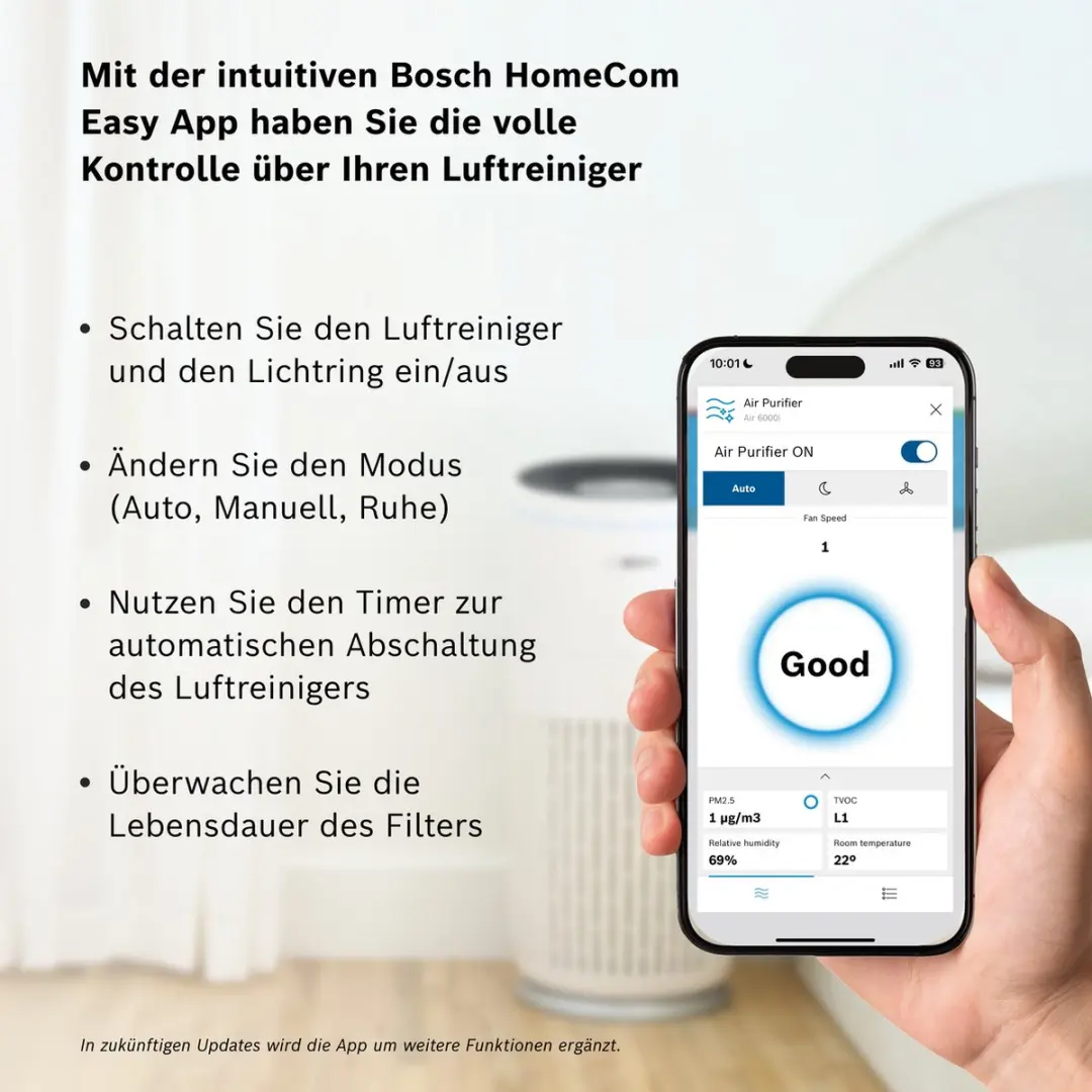 Bosch Air 6000i Luchtzuiveraar 125m² - Wit - afbeelding 3 van 6