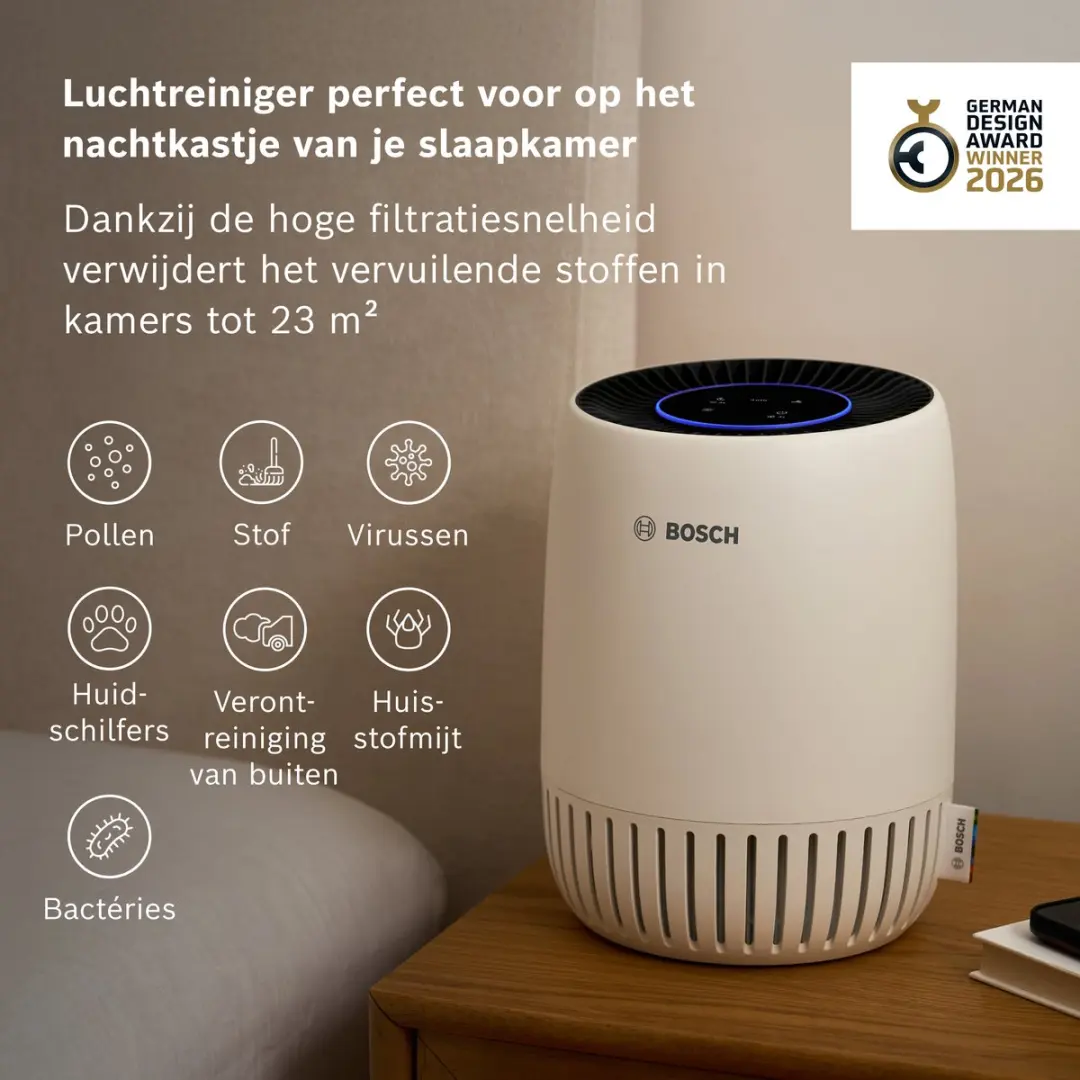 Bosch Air 1000 Luchtreiniger 7733703696 - Wit - afbeelding 3 van 6