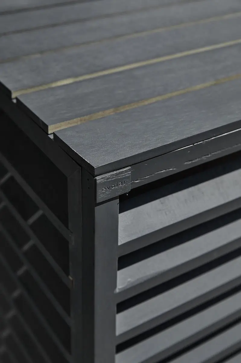 Evolar Achterplaat Antraciet Wood XL - afbeelding 3 van 3