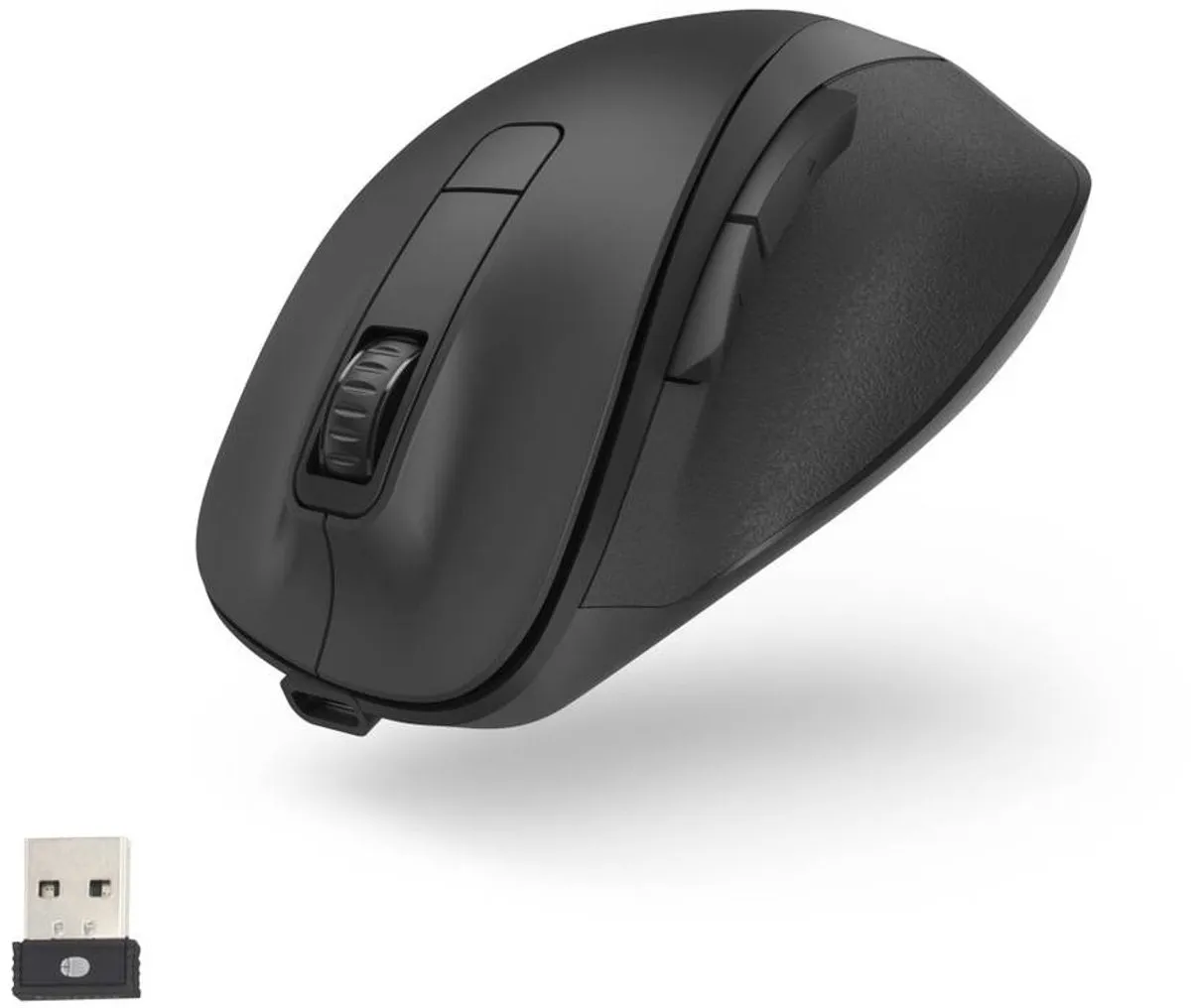 Hama MW-500 Optische Draadloze Muis - 6 Knoppen - Zwart