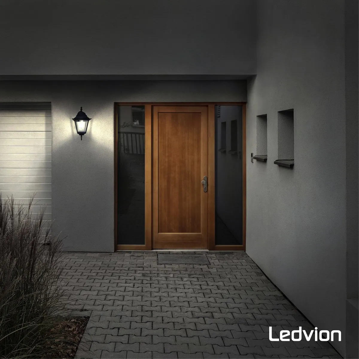 Ledvion Vela M LED Wandlamp E27 IP44 - Zwart