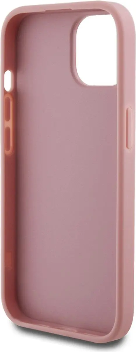 Guess Glitter Big 4G Script Hoes - iPhone 15 - Roze - afbeelding 6 van 6