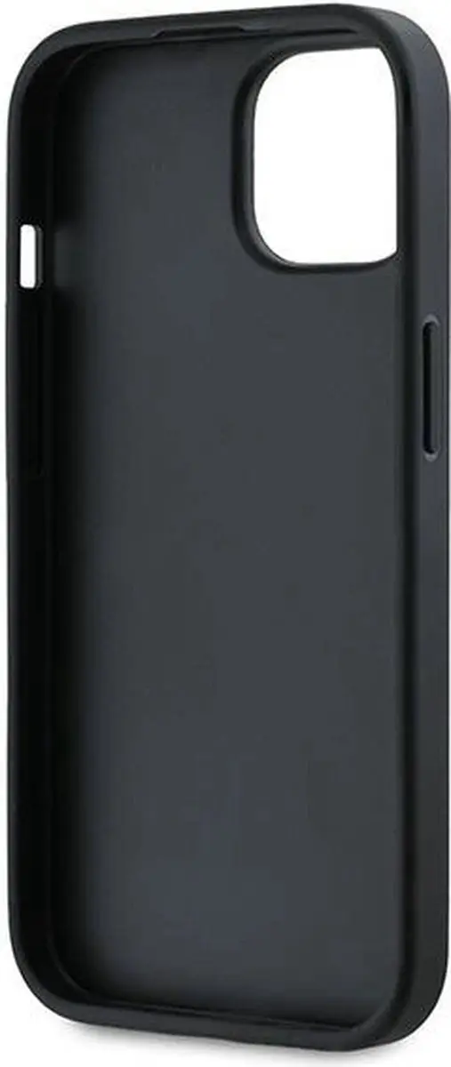 Karl Lagerfeld Diagonal Quilted Script iPhone hoesje - Zwart - afbeelding 4 van 6