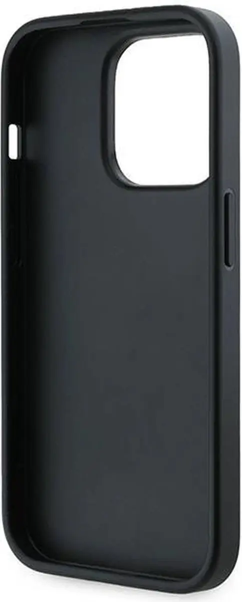 Karl Lagerfeld Diagonal Quilted Script Hoesje iPhone 14 Pro Max - Zwart - afbeelding 5 van 6