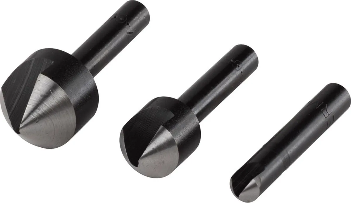 Wolfcraft Verzinkboor Set 3-delig 12mm - Hout