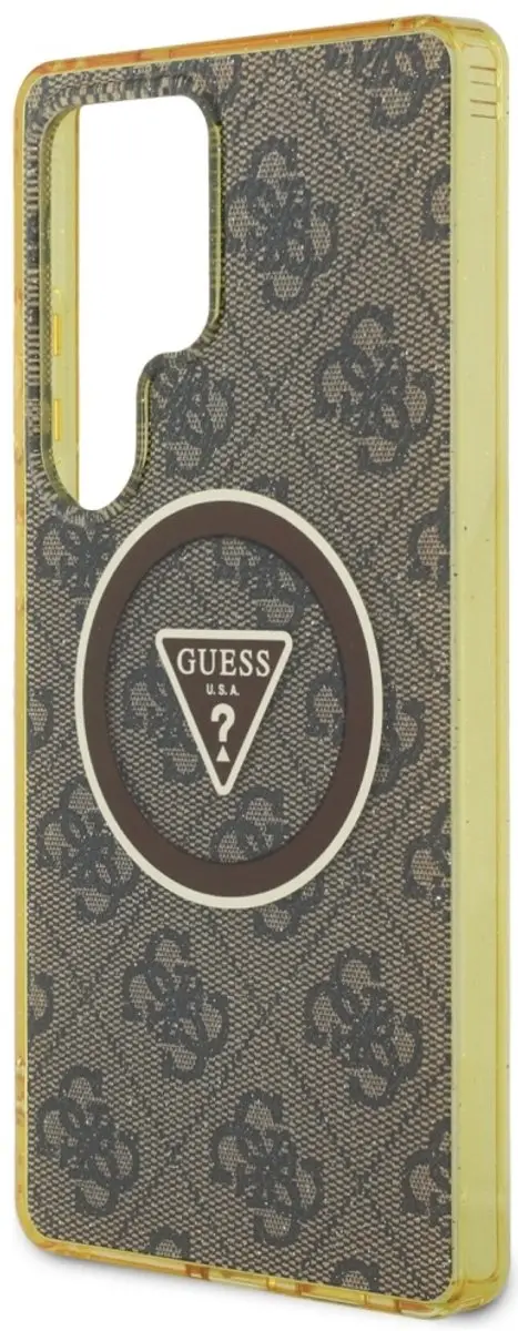 Guess MagSafe Hoesje Glitter 4G Circle Triangle - Bruin - afbeelding 6 van 6