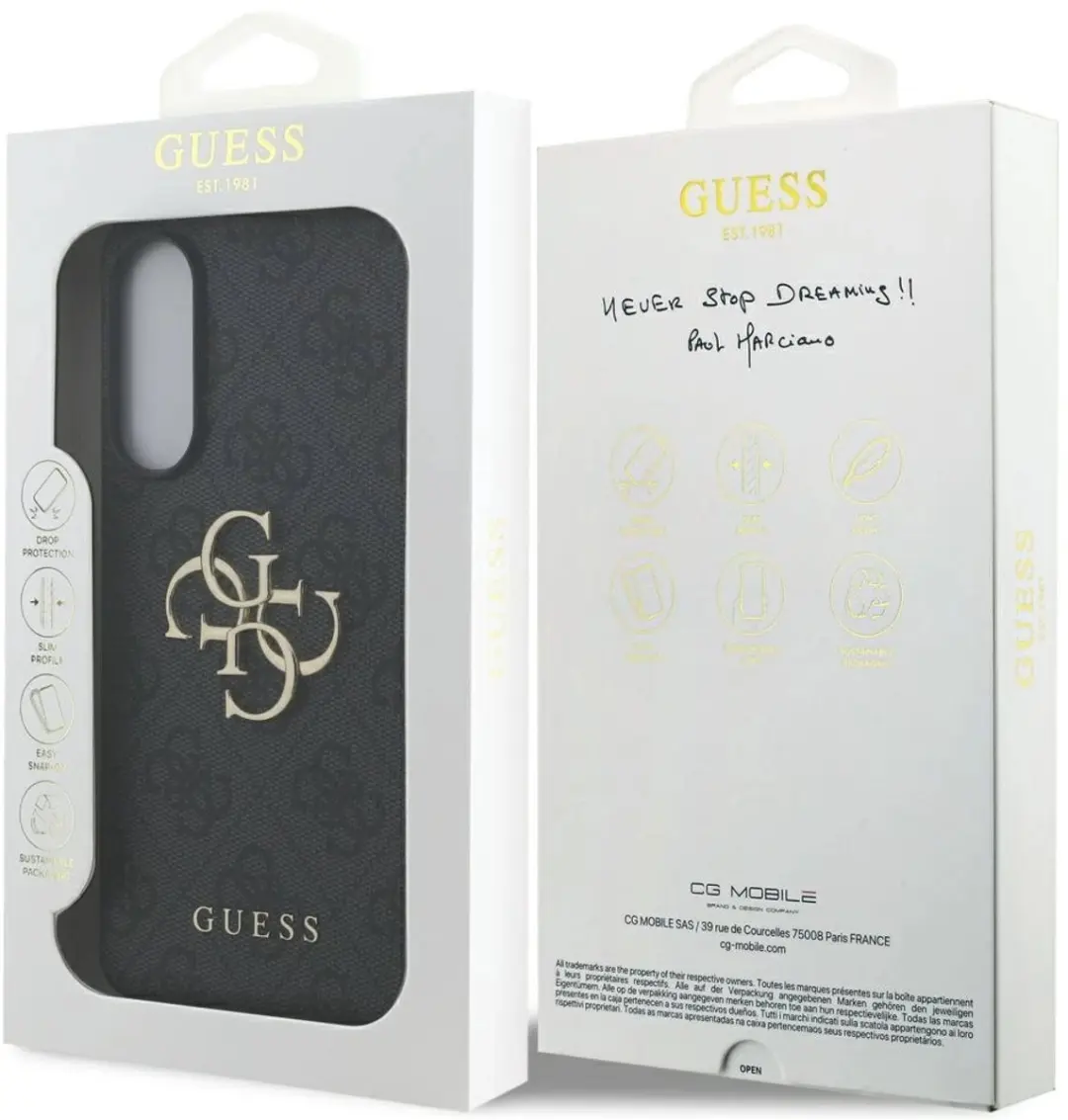 Guess Big 4G Logo Hoes Samsung Galaxy S25 Edge - Zwart - afbeelding 5 van 6