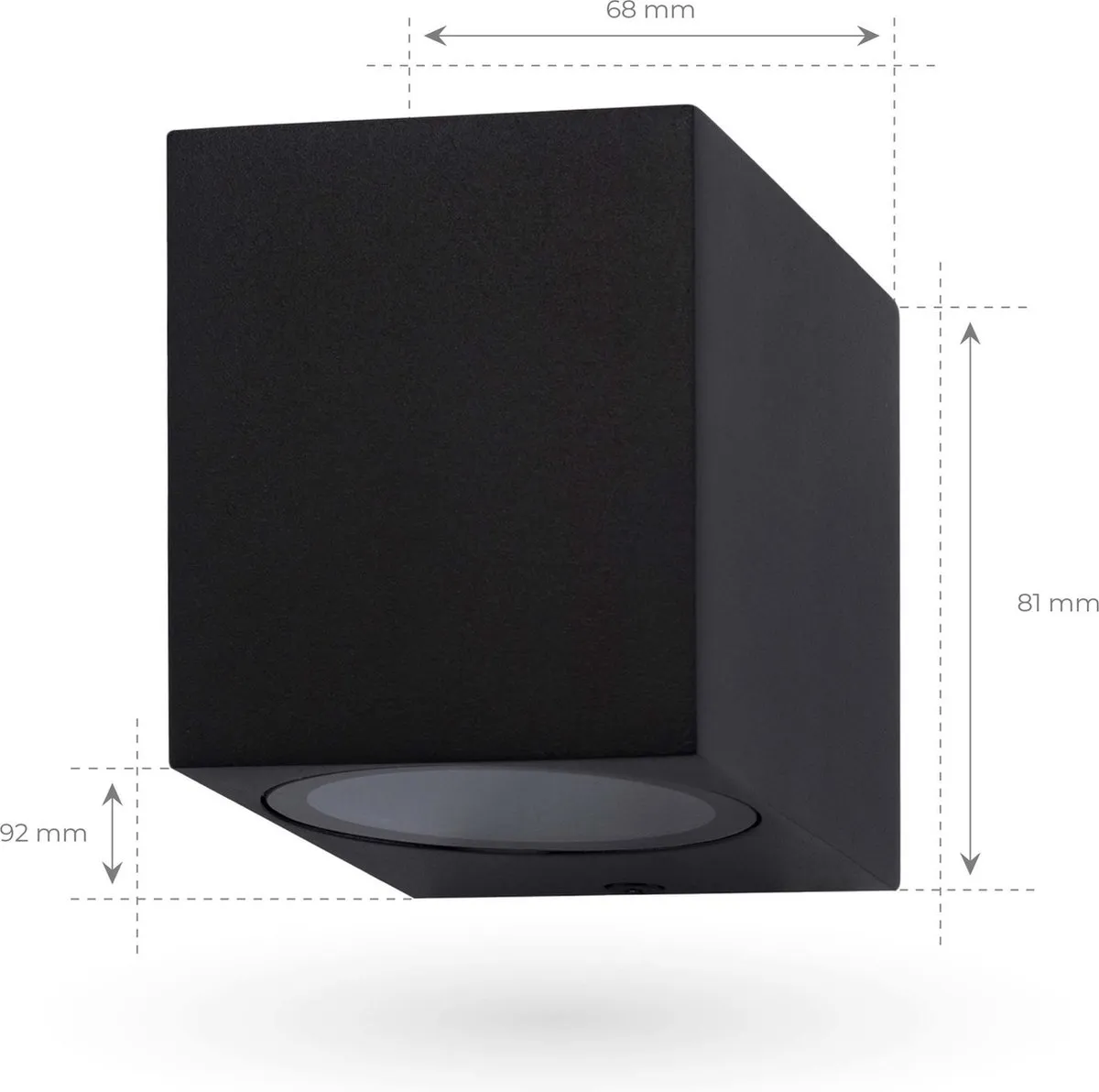 LEDVION SMART Wandlamp San Diego RGBW - 2x 0.5W - Zwart