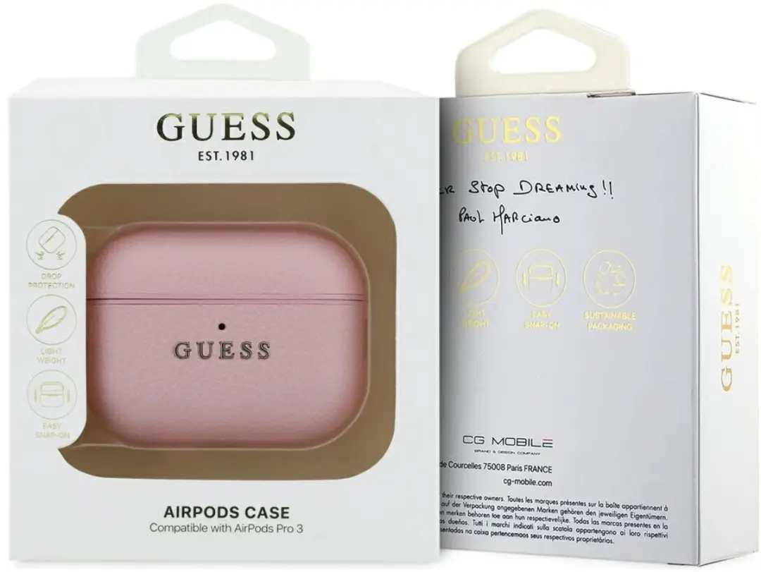 Guess Classic Logo Case voor AirPods Pro 3 - Roze - afbeelding 3 van 5