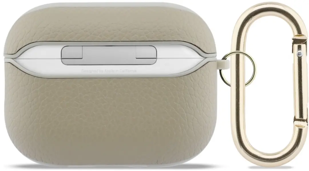 Guess Grained Classic Logo Hook Case AirPods Pro 3 - Goud - afbeelding 3 van 5