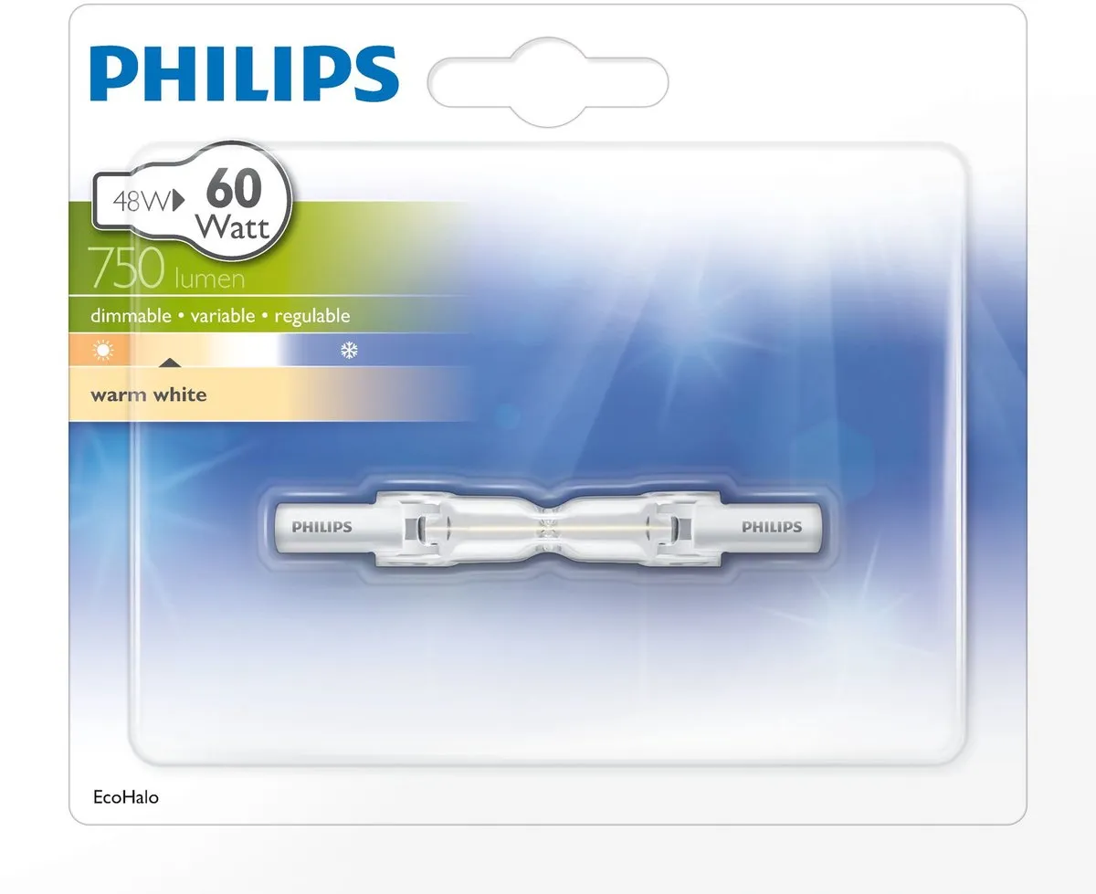 Philips EcoHalogeen LED Lamp 48W 78mm - Warm wit