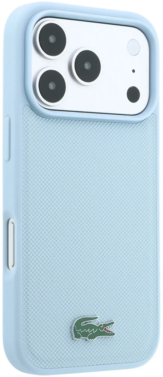 Lacoste Petit Pique Hoesje iPhone 18 Pro Max - Lichtblauw - afbeelding 4 van 6