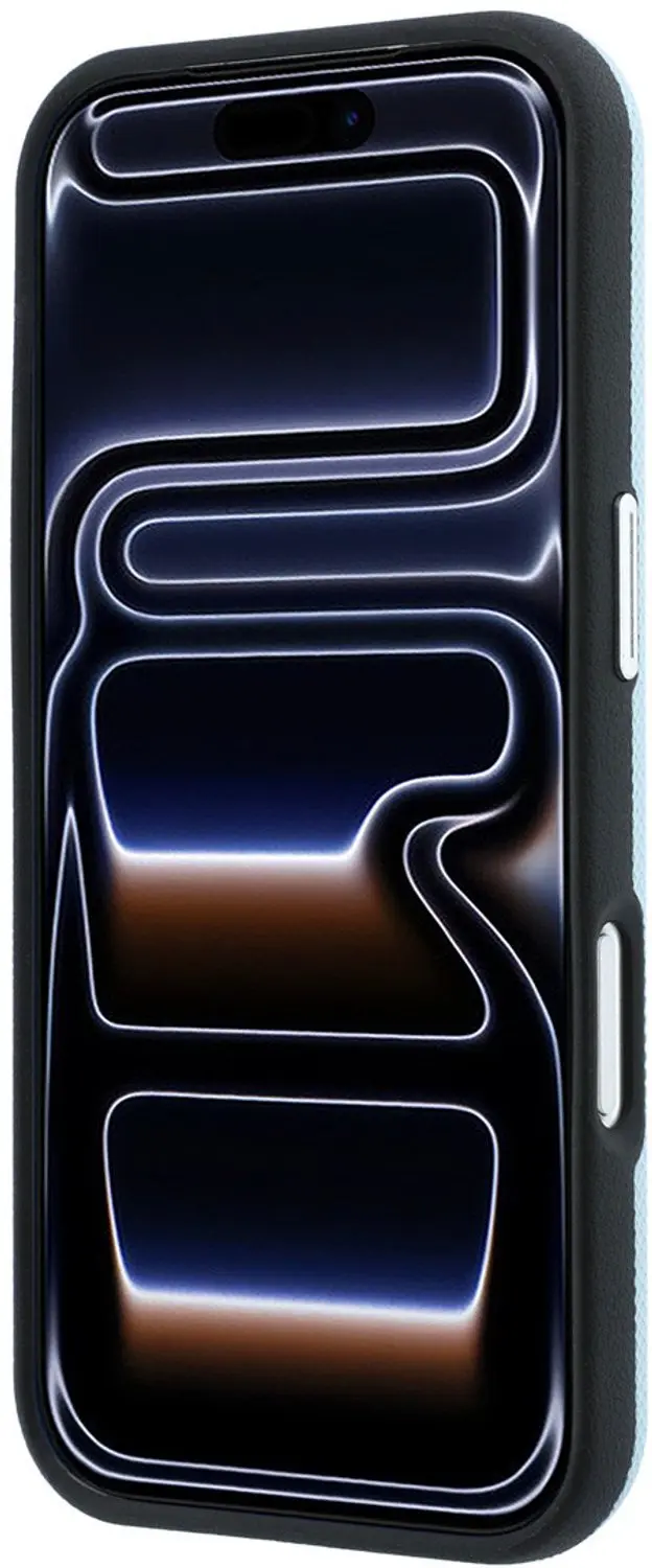 Lacoste Petit Pique Embossed hoesje iPhone 18 Pro - MagSafe - Lichtblauw - afbeelding 5 van 6