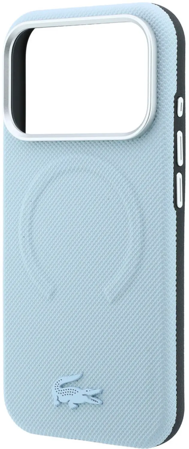 Lacoste Hoesje iPhone 18 Pro Max - MagSafe - Lichtblauw - afbeelding 6 van 6