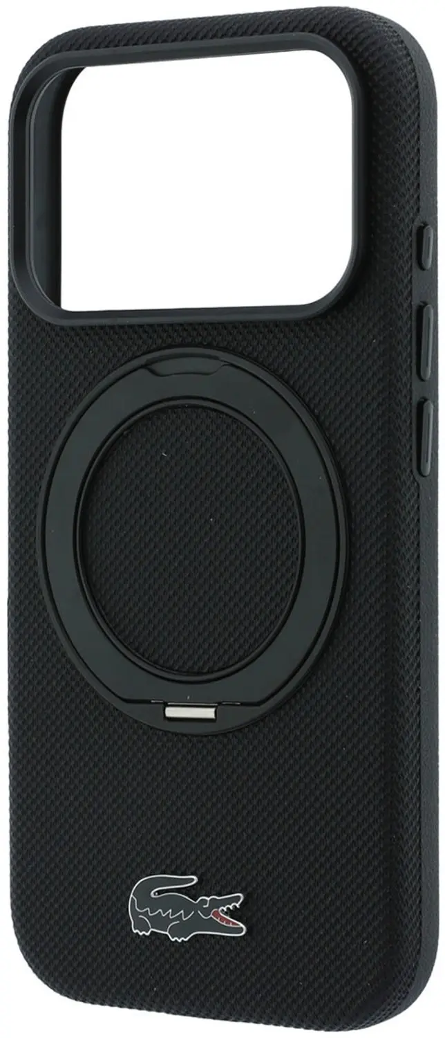 Lacoste Petit Pique MagSafe Hoesje - iPhone 18/17 Pro Max - Zwart - afbeelding 6 van 6