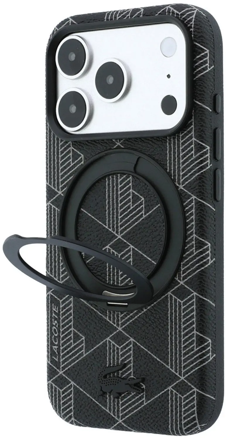 Lacoste Backcover iPhone 18 Pro MagSafe - Zwart - afbeelding 5 van 6
