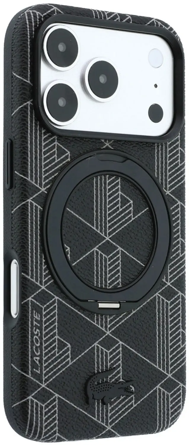 Lacoste Backcover iPhone 18 Pro MagSafe - Zwart - afbeelding 2 van 6