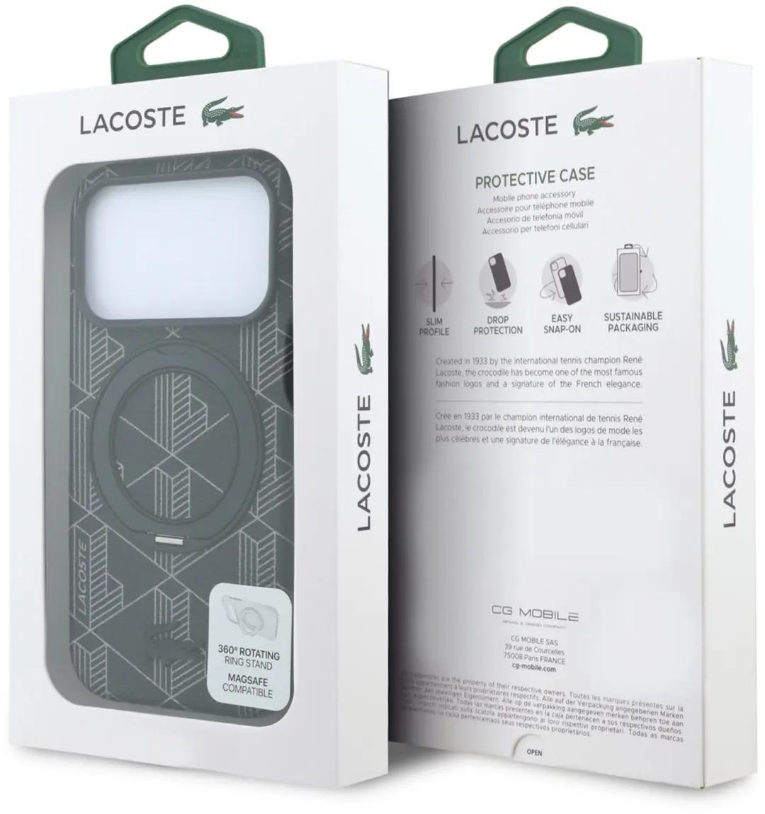 Lacoste Backcover iPhone 18 Pro MagSafe - Zwart - afbeelding 6 van 6