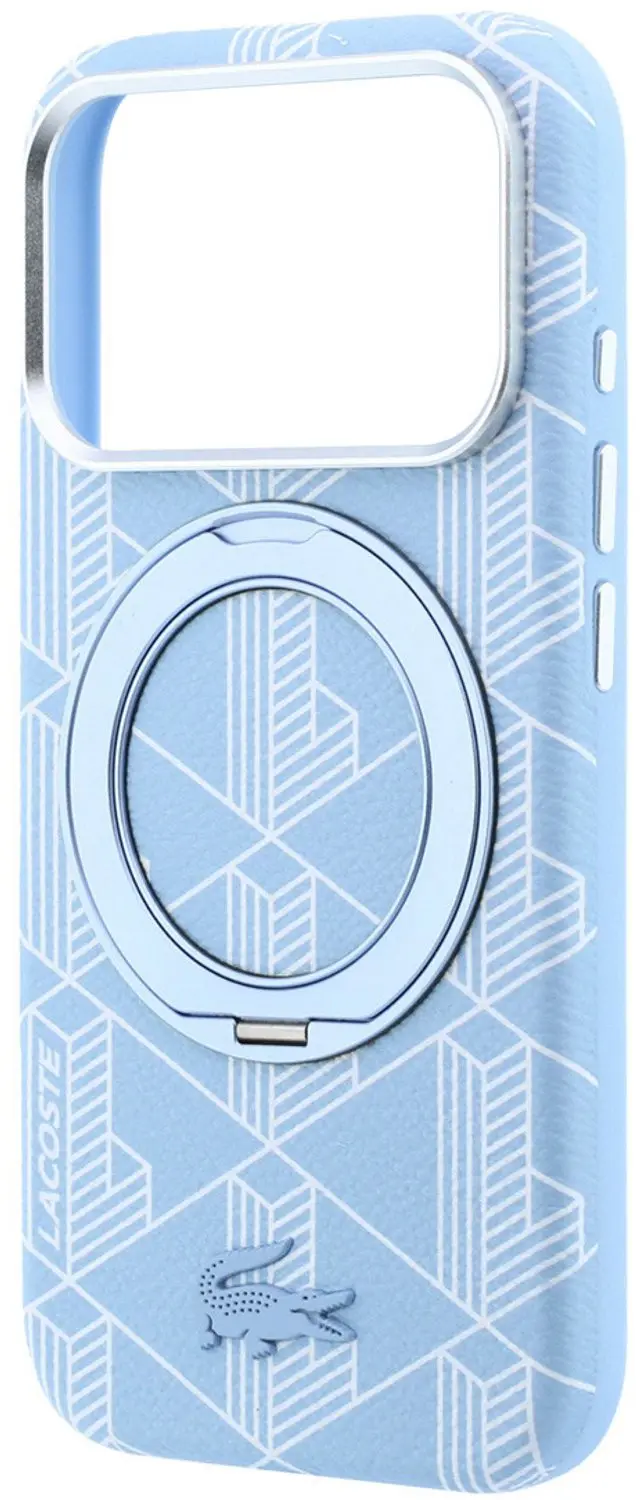Lacoste Case Blend iPhone 18 Pro - Lichtblauw - afbeelding 6 van 6