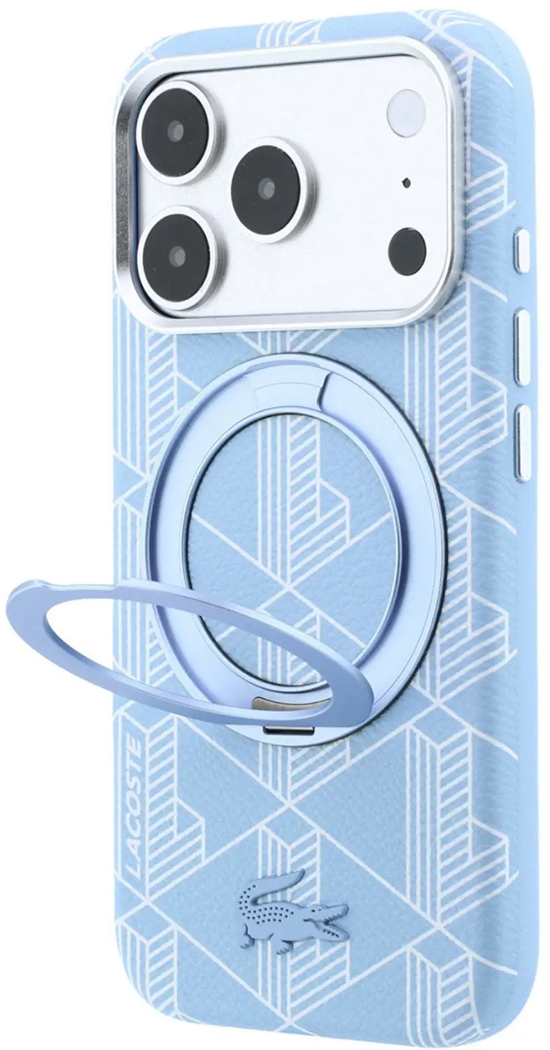 Lacoste Case Blend iPhone 18 Pro - Lichtblauw - afbeelding 2 van 6