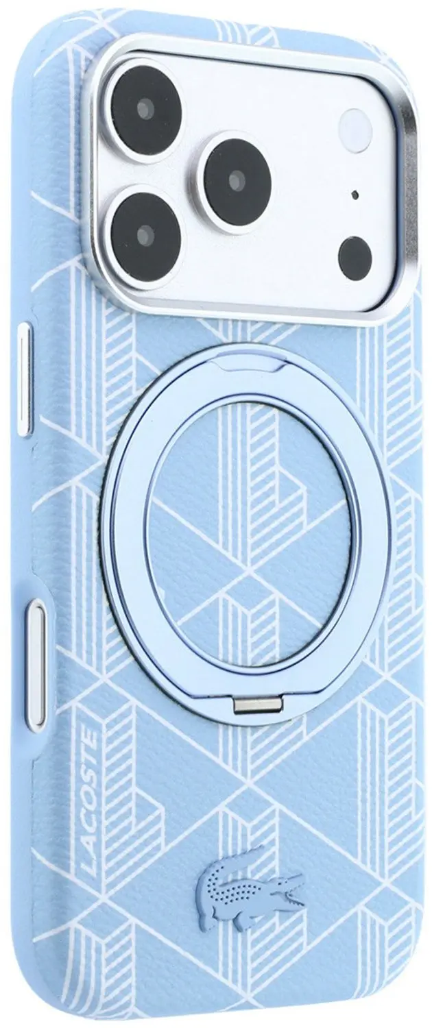 Lacoste Case Blend MagSafe Lichtblauw - iPhone 18/17 Pro Max - afbeelding 4 van 6