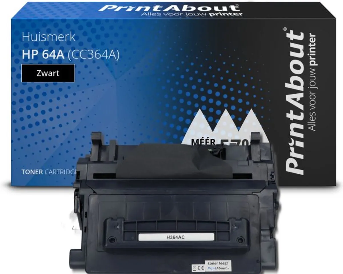 PrintAbout HP 64A CC364A Toner Zwart - 26.500 pagina's