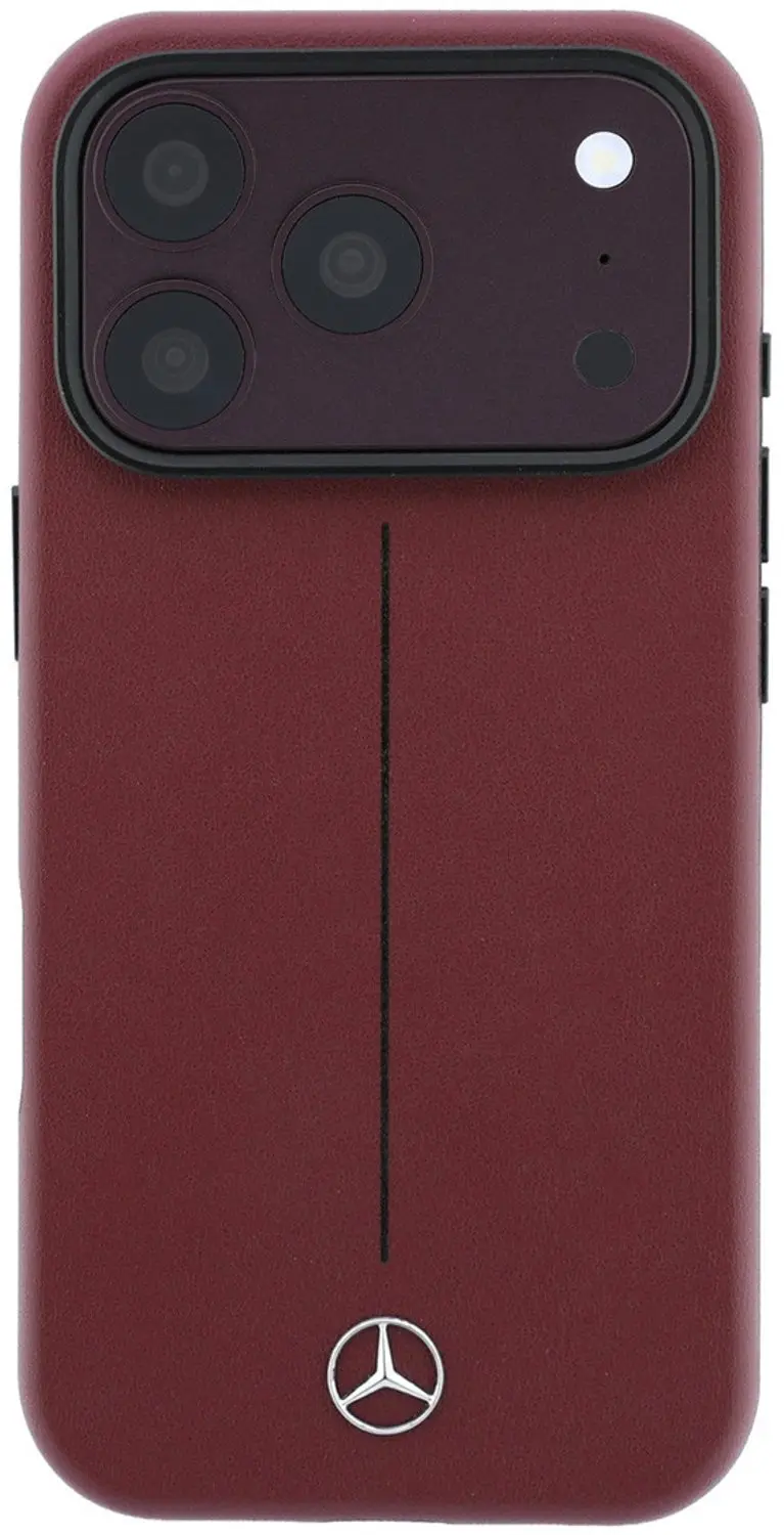 Mercedes-Benz Iconic Line MagSafe Hoesje iPhone 18 Pro - Bordeauxrood - afbeelding 3 van 6