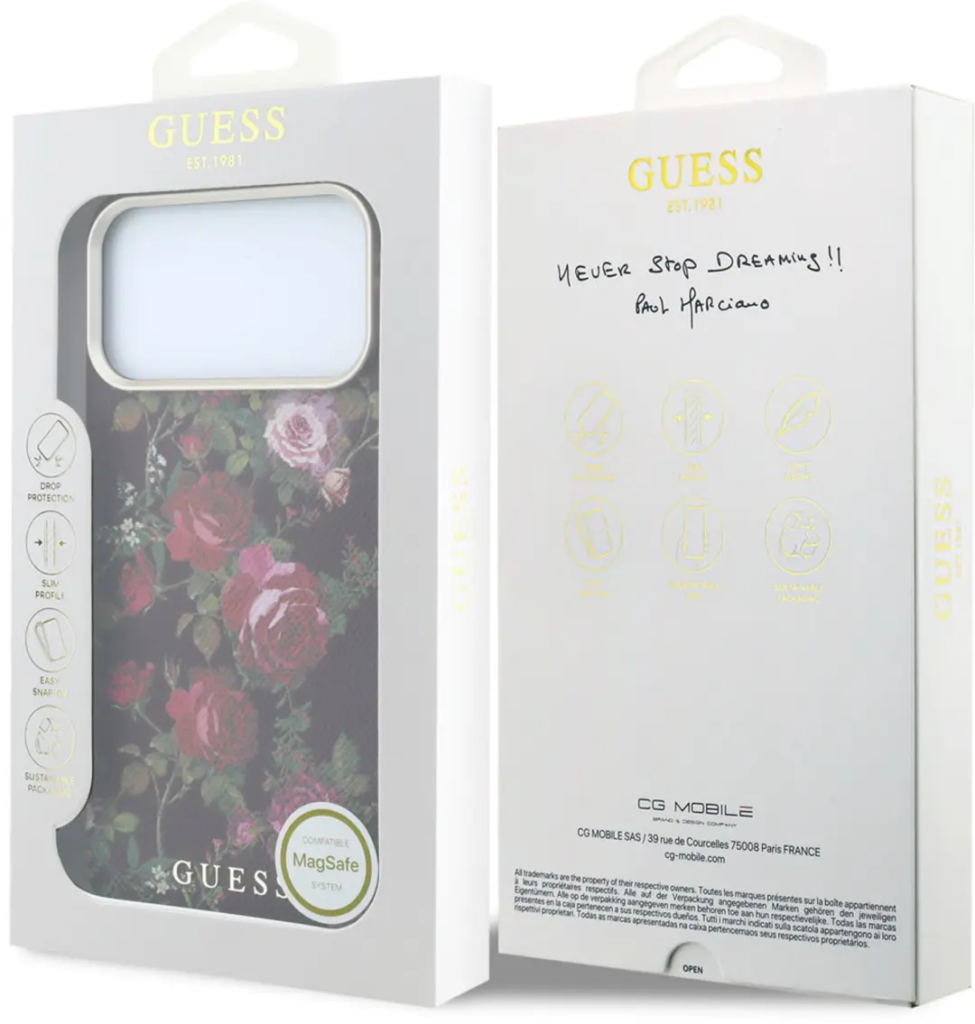 Guess Blossom Roses MagSafe Hoesje iPhone 18 Pro - afbeelding 6 van 6