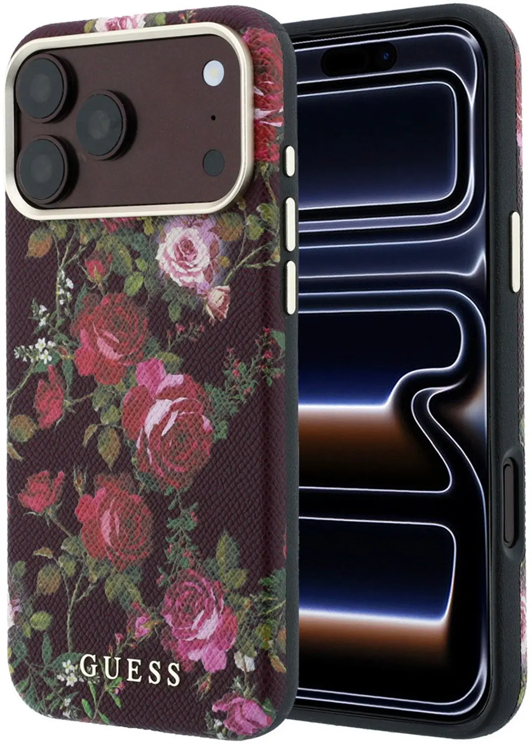 Guess Blossom Roses MagSafe Hoesje iPhone 18 Pro