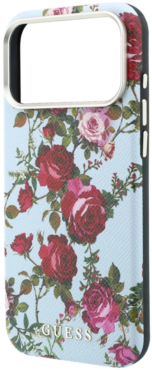 Guess Backcover Hoesje iPhone 18 Pro - MagSafe - Lichtblauw - afbeelding 6 van 6