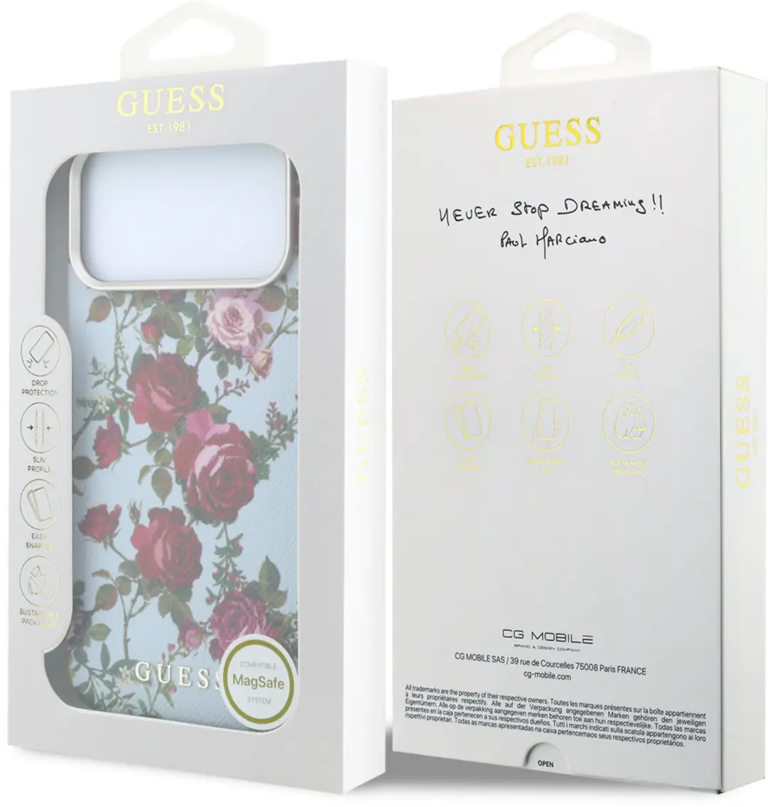 Guess Telefoonhoesje iPhone 18 Pro Max - Lichtblauw - afbeelding 2 van 6