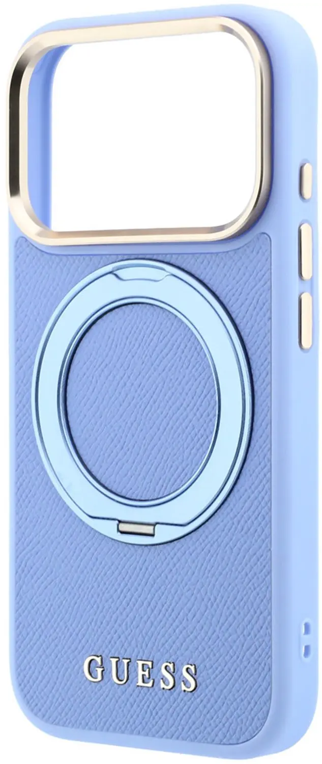 Guess Hoesje iPhone 18 Pro MagSafe Ringhouder - Lichtblauw - afbeelding 3 van 6