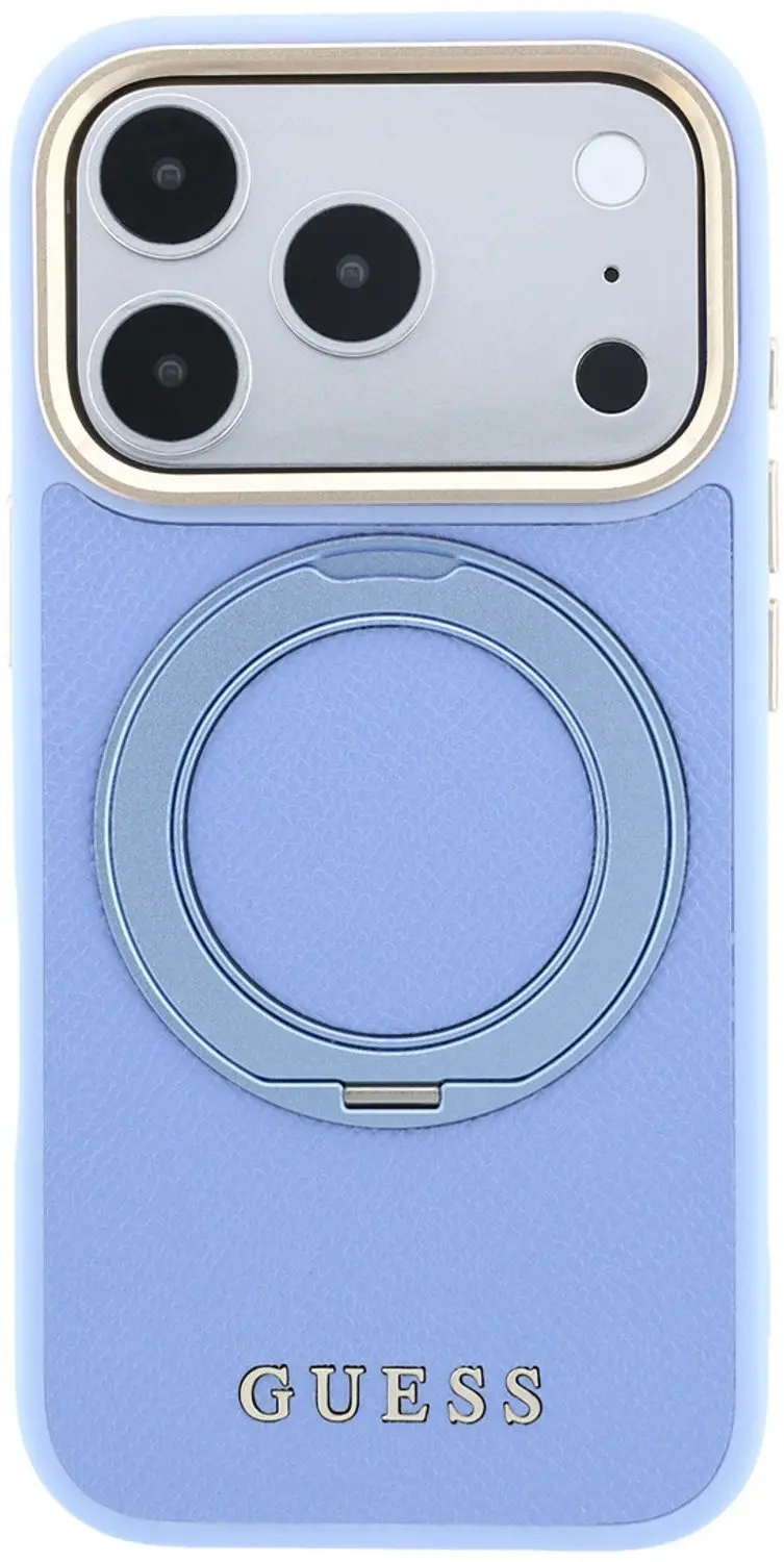 Guess Hoesje iPhone 18 Pro MagSafe Ringhouder - Lichtblauw - afbeelding 4 van 6